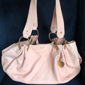 Juicy couture light pink leather purse handbag